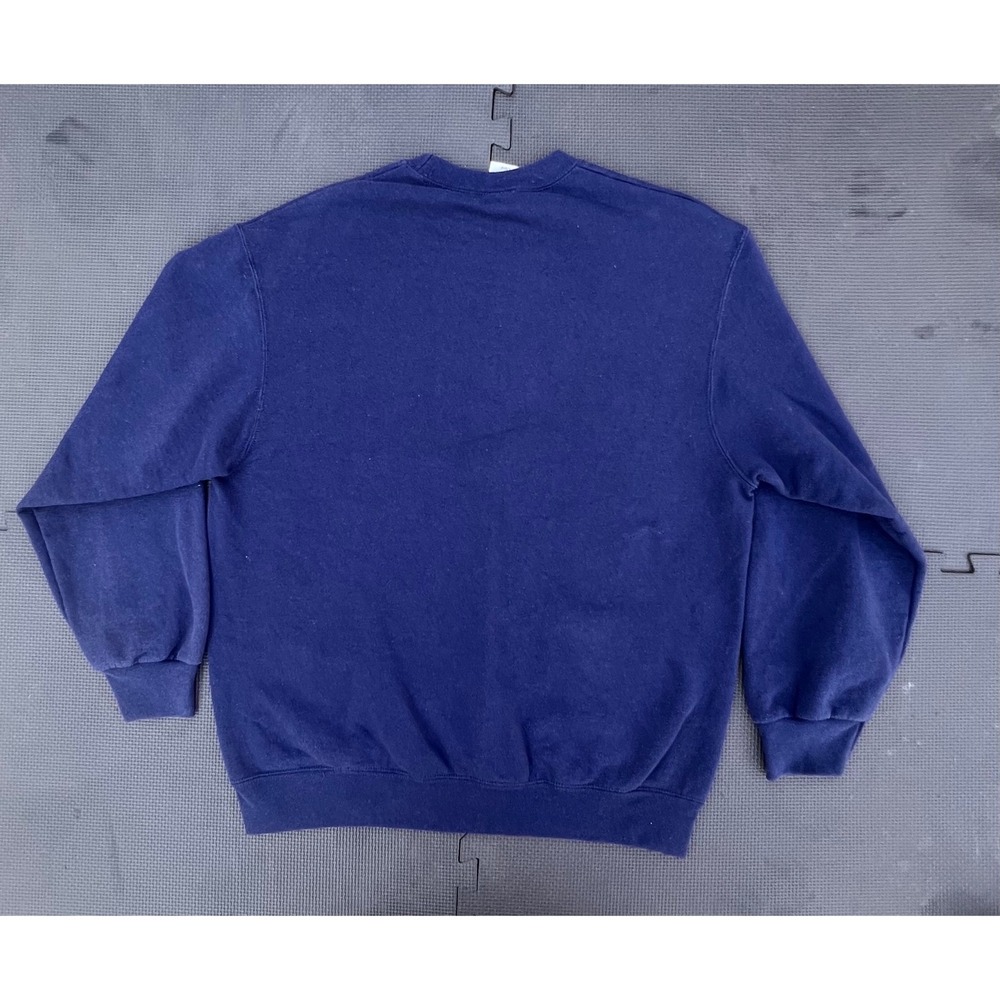 Vintage Fruit of the Loom BEST Mens Blue Crew Neck Sweatshirt Sz lg‎  Casual - Picture 2 of 5